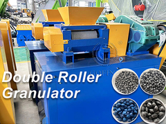 Multifunctionele kleine dubbele roller organische meststof granulator machine van de verkoop