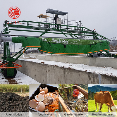 380v Bioafval kippenmest Fermentatie organische meststof Compost Turner