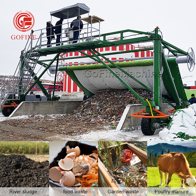 Productielijn voor organische meststoffen voor voedselverspilling met composteermachine voor het recyclen van afvalstoffen