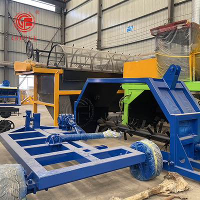 Compostturners met tractoren Biologische meststoffen