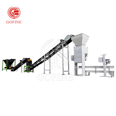 Productielijn voor organische meststoffen voor kippenmest, voedsel afval, compost 2T/H Capaciteit