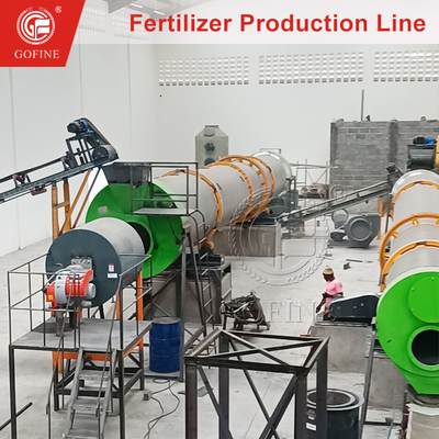 1 ton/uur NPK Granulator Productielijn voor organische meststoffen