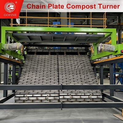 Grote Windrow organische meststof productiesysteem OEM keten plaat draaiende machine