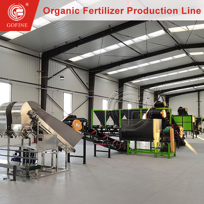 Productielijn voor poederorganische meststoffen Compost Turner Plant voor afvalrecycling en composting