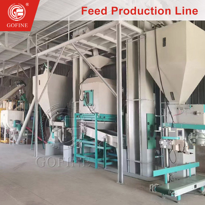 Geautomatiseerde voederproductielijn met visvoederproductiemachine