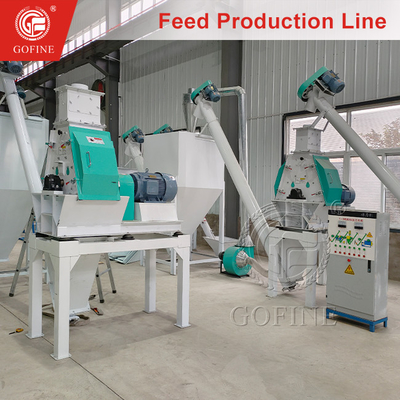 1 ton/h multifunctionele productielijn voor diervoederpellets