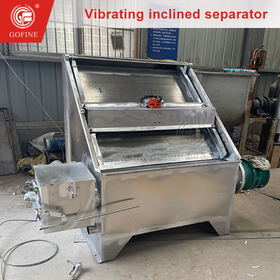 Stedelijke afvalwater-slibbehandeling Vibratie-geïnspireerde vaste-vloeistofseparator