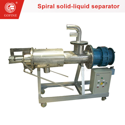 Hoog efficiënte afvalwater scheiding koeienmest dehydrator machine