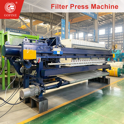 Industriële waterfiltratiefilterpers Horizontale filterpers