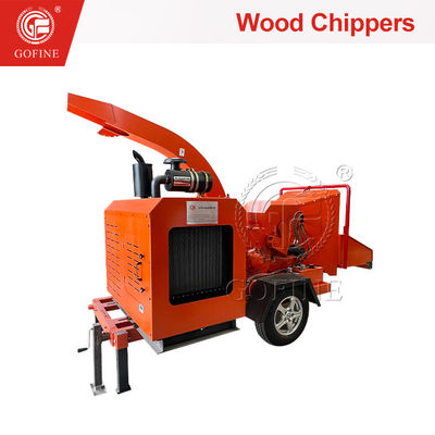 1-2 ton/uur Diesel-aangedreven houtversnipper