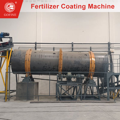 Liquid Spray Rotary Drum Fertilizer Coating Machine 0.1mm-1.5mm Coating Dikte