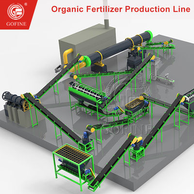 Productielijn van 3-5 ton meststof per uur.