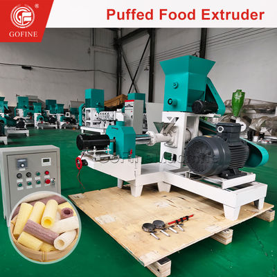 Industriële puffing machine snack extruder voor maïs rijst tarwe snacks