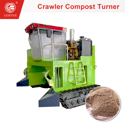 Compostmachine voor organisch afval voor de productie van poedermest