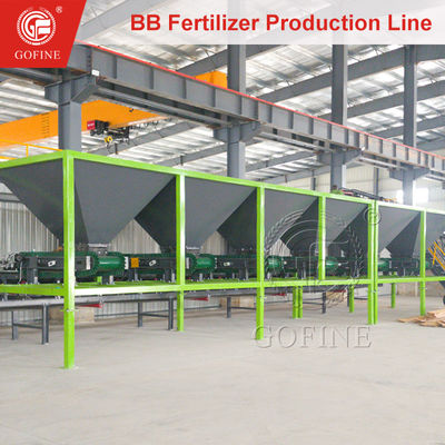 15t/h Bulk Fertilizer Granules Blending Mixer Machine voor BB Fertilizer Production Line