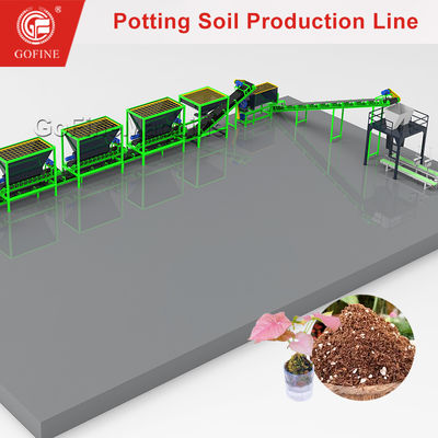 Tuinaarde Mixer Potgrond Mengapparatuur Mengproductielijn