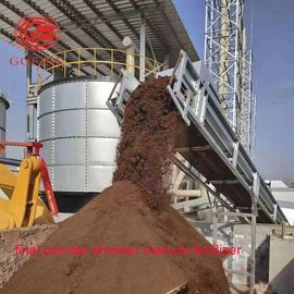 De Productie van de het Compostmeststof van de gevogeltemest, het Bioschip van de Meststoffengisting