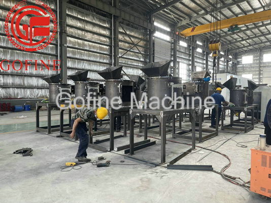 Horizontale de Meststoffen Verpletterende Machine 5T/H van de Vijzelketting