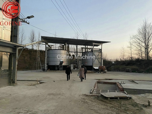 van de het Compostmeststof van 280M3 SUS304 de Aërobe van de de Productiemachine tank van de de Biomassagisting